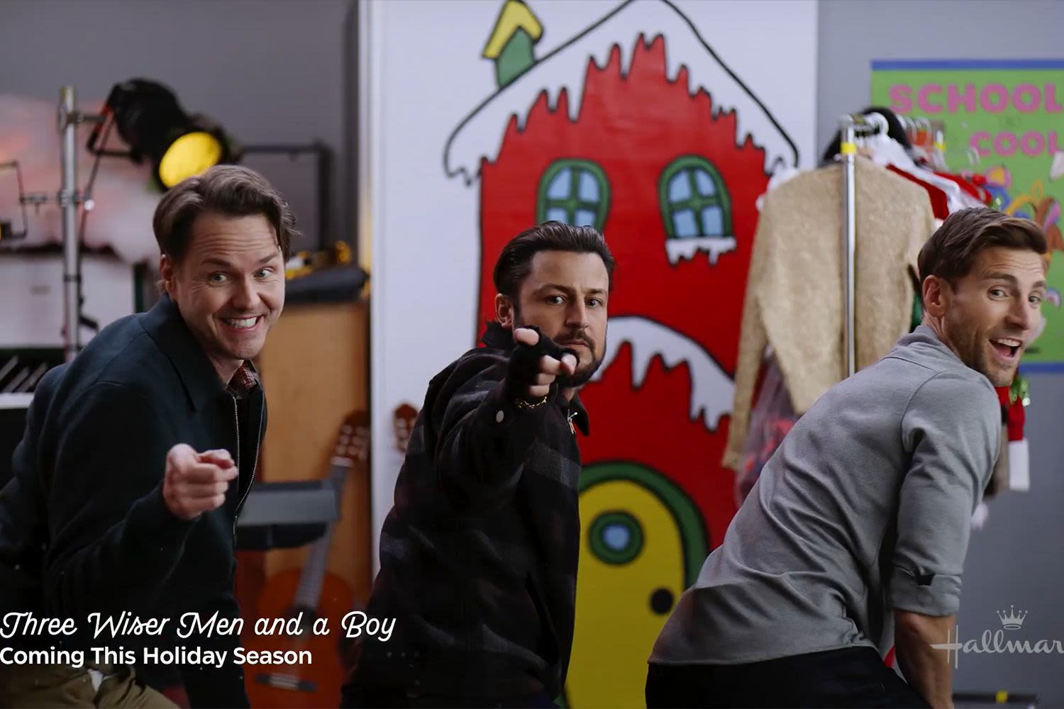 Hallmark's “Three Wiser Men and a Boy” Teaser Sees Tyler Hynes, Andrew Walker and Paul Campbell Dancing Again