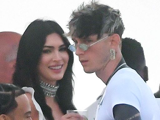 Machine Gun Kelly and Megan Fox Spotted Together at 4th of July White Party in the Hamptons