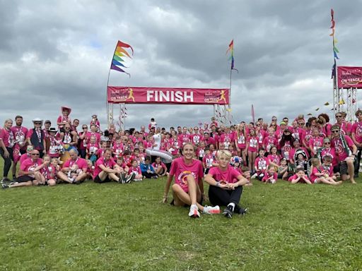 Pictures as celebrity runner joins families in Worcester City Runs