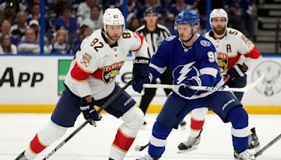 Lightning D Sergachev picks up assist as surprise addition to roster in Game 4 win vs. Panthers