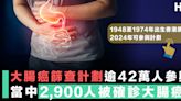 【大腸鏡】逾42萬人參與大腸癌篩查計劃 約2,900人被揭患大腸癌