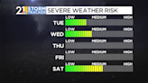 Storms, sunshine, but no excessive heat this week