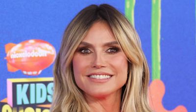 Heidi Klum Is ‘Such a Queen’ in Colorful Tasseled Dress at the Kids’ Choice Awards