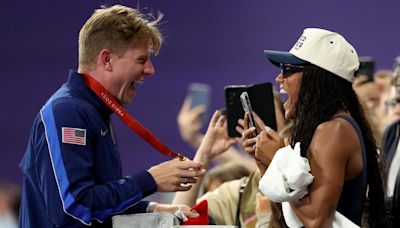 Paralympic sprinter Hunter Woodhall joins wife Tara Davis-Woodhall in earning gold medal in Paris