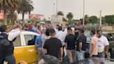 En Semana Santa, taxistas bloquean glorieta de la Terminal 2 del AICM