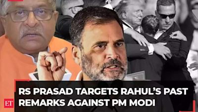 After Trump attack, BJP leader RS Prasad targets Rahul Gandhi’s past remarks against PM Modi