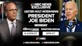 NBC’s Lester Holt To Interview President Biden on Monday
