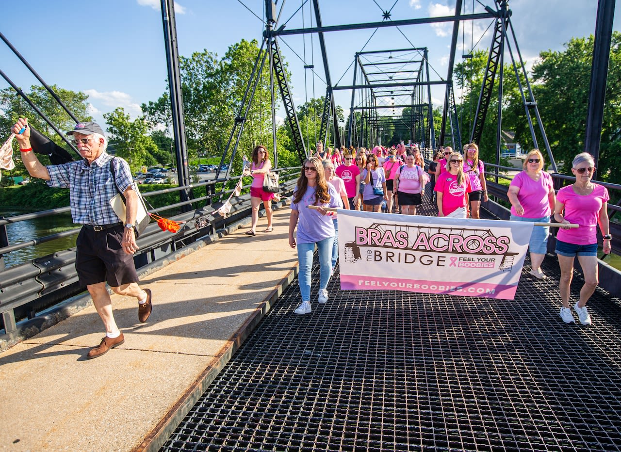 Bras Across the Bridge event helps raise awareness, celebrate breast cancer survivors