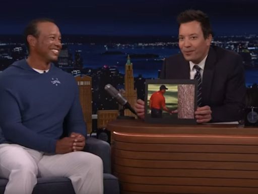 Tiger Woods explains viral Masters tree meme on Jimmy Fallon's 'Tonight Show'
