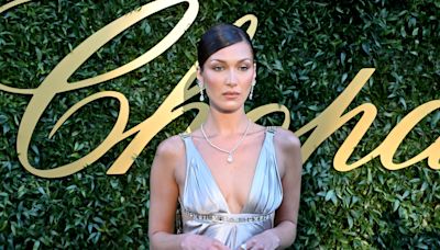 Bella Hadid Took Cannes 2024 Back in Time to 2006 in a Vintage Silver Gown