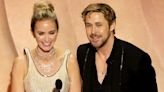 Oscars Presenters Emily Blunt and Ryan Gosling Lob Barbenheimer Insults as She Accuses Him of Painting His Abs