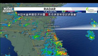 LIVE RADAR: Strong thunderstorms impacting Northeast Florida counties