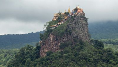 War in Myanmar heartlands silences volcano shrine