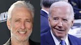 Jon Stewart accuses Biden of being ‘Trumpian’ by shutting down questions about his re-election bid