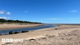 Quicksand warning at River Aln estuary in Northumberland