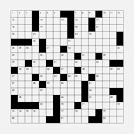 A word puzzle that usually takes the form of a square or rectangular grid of white- and black-shaded squares. The goal is to fill the white squares with letters, forming words or phrases, by solving clues that lead to the answers.