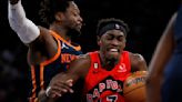 Knicks' NBA-leading 8-game win streak ends versus Raptors