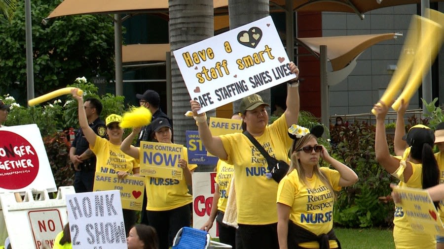 Kapiolani Medical Center nurses to strike despite threat of lockout