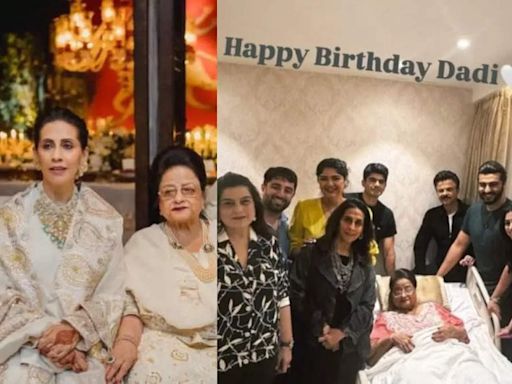 Sonam Kapoor, Khushi, Rhea, and other members of the Kapoor clan gather to celebrate Anil Kapoor's mother Nirmal Kapoor’s 90th birthday | Hindi Movie News - Times of India