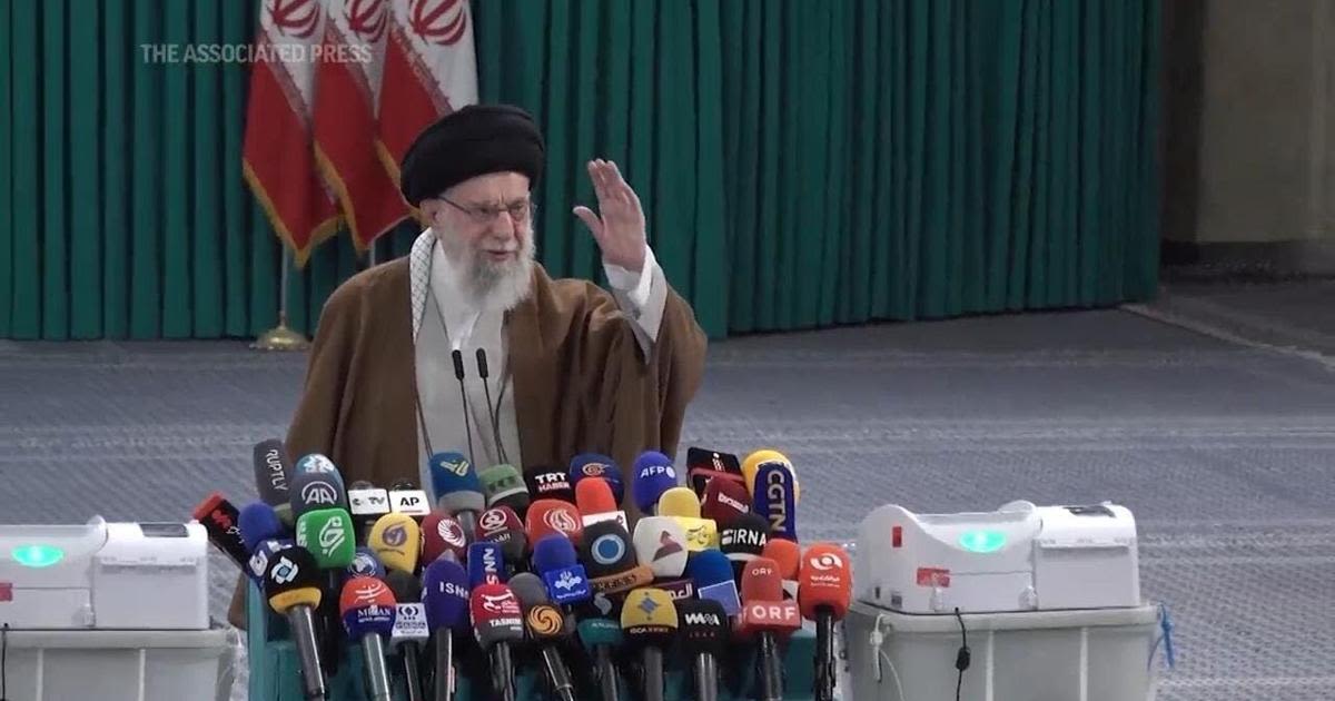 Khamenei votes as Iran begins run-off parliamentary elections