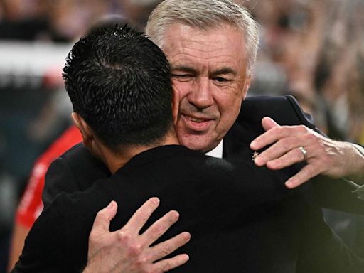 Carlo Ancelotti defiende el trabajo de Xavi Hernández en Barcelona: "Es muy bueno como entrenador"