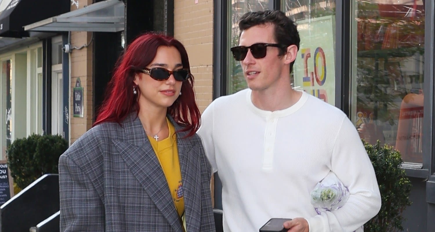 Dua Lipa Shows Off Her Stylish Side During Day Out with Boyfriend Callum Turner