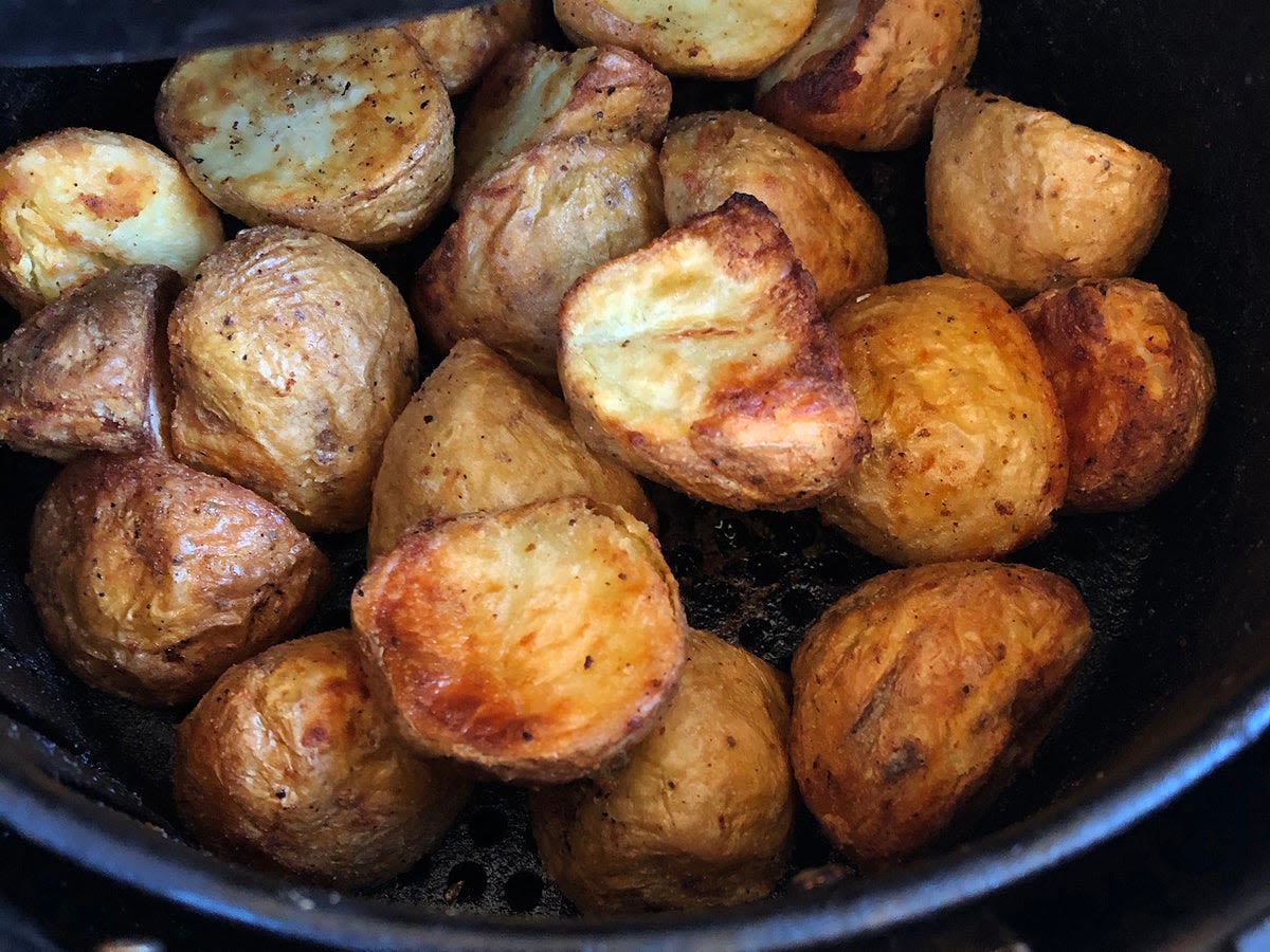 Easy air fryer roasted potatoes recipe