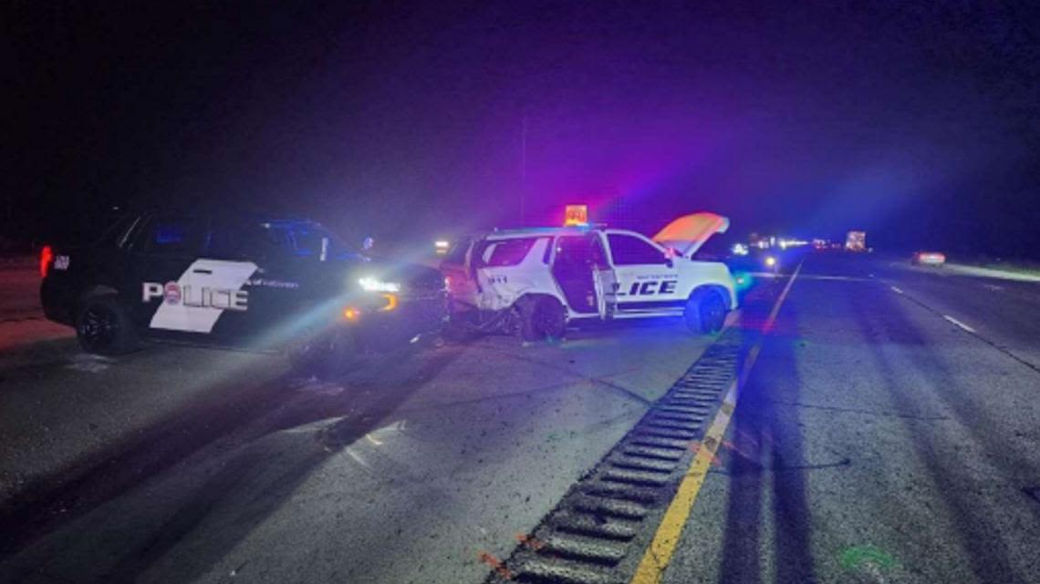Whitestown police officer injured after high-speed crash on I-65