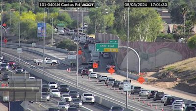 Loop 101 southbound closed for fatal motorcycle crash