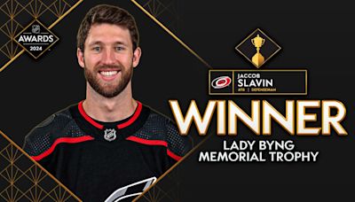 Slavin of Hurricanes wins Lady Byng Trophy for gentlemanly conduct | NHL.com