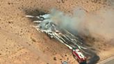 Albuquerque military plane crashes at end of runway