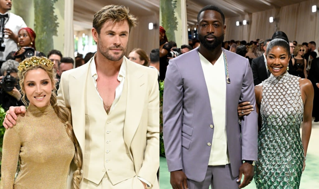 Stylish Couples on the Met Gala 2024 Red Carpet: Chris Hemsworth and Elsa Pataky, Dwyane Wade and Gabrielle Union, and More Stars