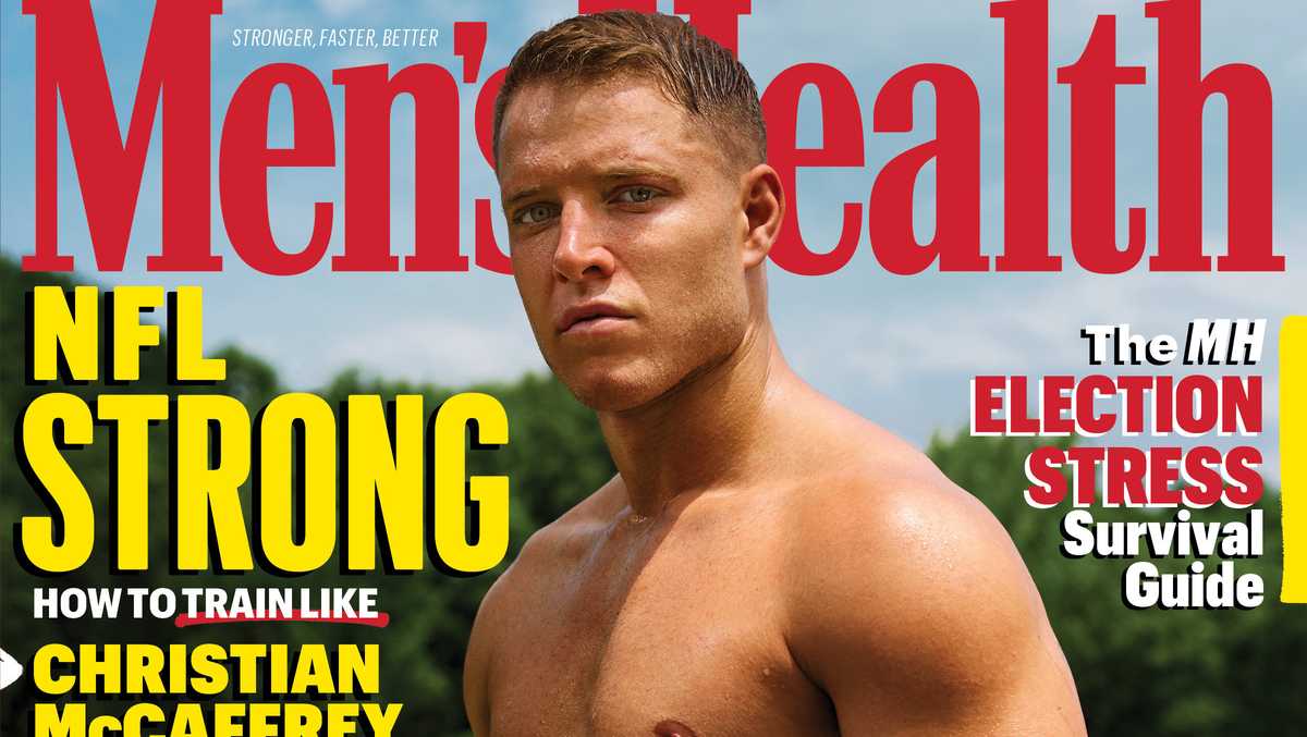 Men's Health features San Francisco 49er Christian McCaffrey on NFL Strong cover