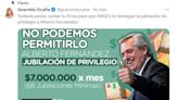 Alberto Fernández recibirá una jubilación de privilegio y un retroactivo millonario