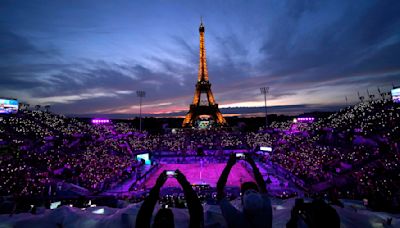 The Eiffel Tower beach volleyball stadium has the greatest view in sports, and there's no close second