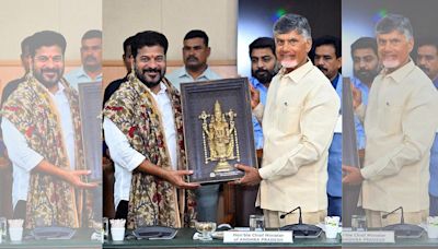 After friendly meeting, CMs Naidu & Revanth decide to form committees to resolve AP-Telangana issues