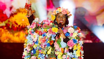 Janelle Monáe Flaunts Three-dimensional Florals While Performing at Outloud Music Festival 2024