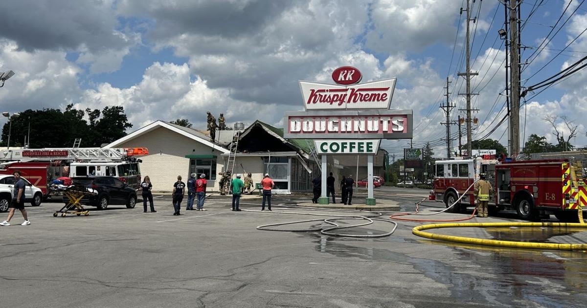 Louisville Krispy Kreme on Bardstown Road damaged by fire