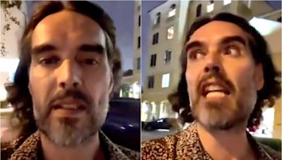 Russell Brand claims he’s found God in Hurricane Milton – while he’s 200 miles away in Miami