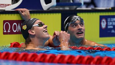 American 50 freestyle swimmers tied twice (!!) at Olympic trials, leading to 2 thrilling swim-offs