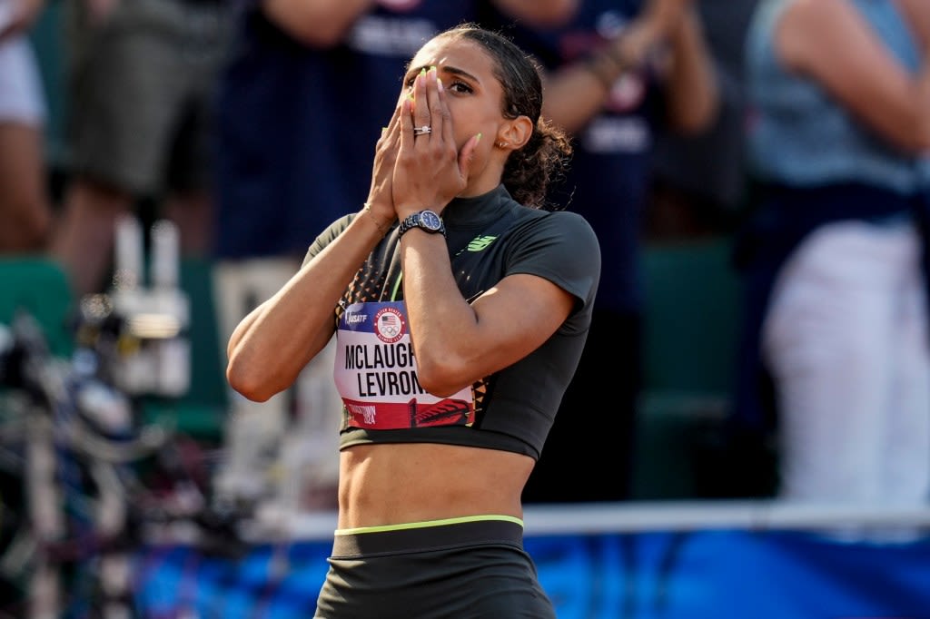 Sydney McLaughlin-Levrone sets world record in Olympic Trials finale