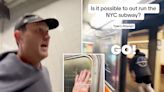 TikTokker races against NYC subway in viral video to try and prove commuters are faster than trains