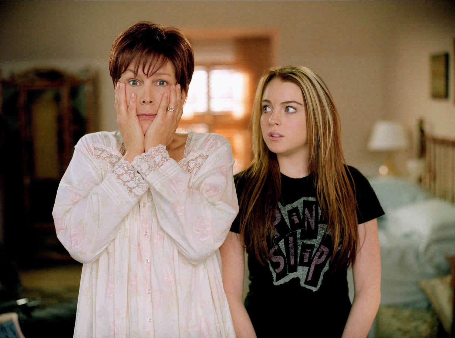 Lindsay Lohan and Jamie Lee Curtis reunite on ‘Freaky Friday’ set as sequel starts filming – see the pic