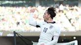 Jack Grealish fires for England in their 2-nil win over the Republic of Ireland