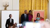 Barack and Michelle Obama return to White House for a nostalgic and emotional portrait unveiling
