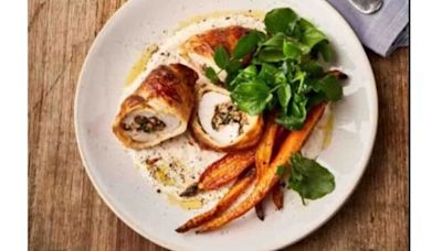 Jamie Oliver's air fryer chicken and mushroom pastry parcels recipe