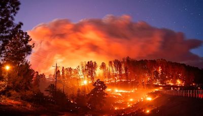 California wildfire sparked by a burning car forces 4,000 people to be evacuated