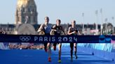 Germany wins dramatic gold medal after controversial mixed relay triathlon went ahead in River Seine
