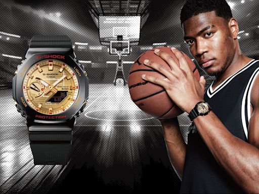 G-SHOCK 4度聯手NBA球星八村壘 籃球場變金錶盤、數字像計時器