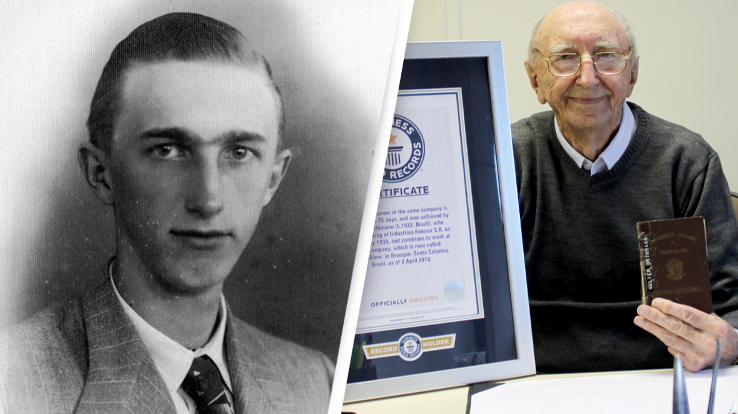 100-year-old man set Guinness World Record after working at same company for 84 years